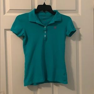 Aeropostale Light Blue Polo Top